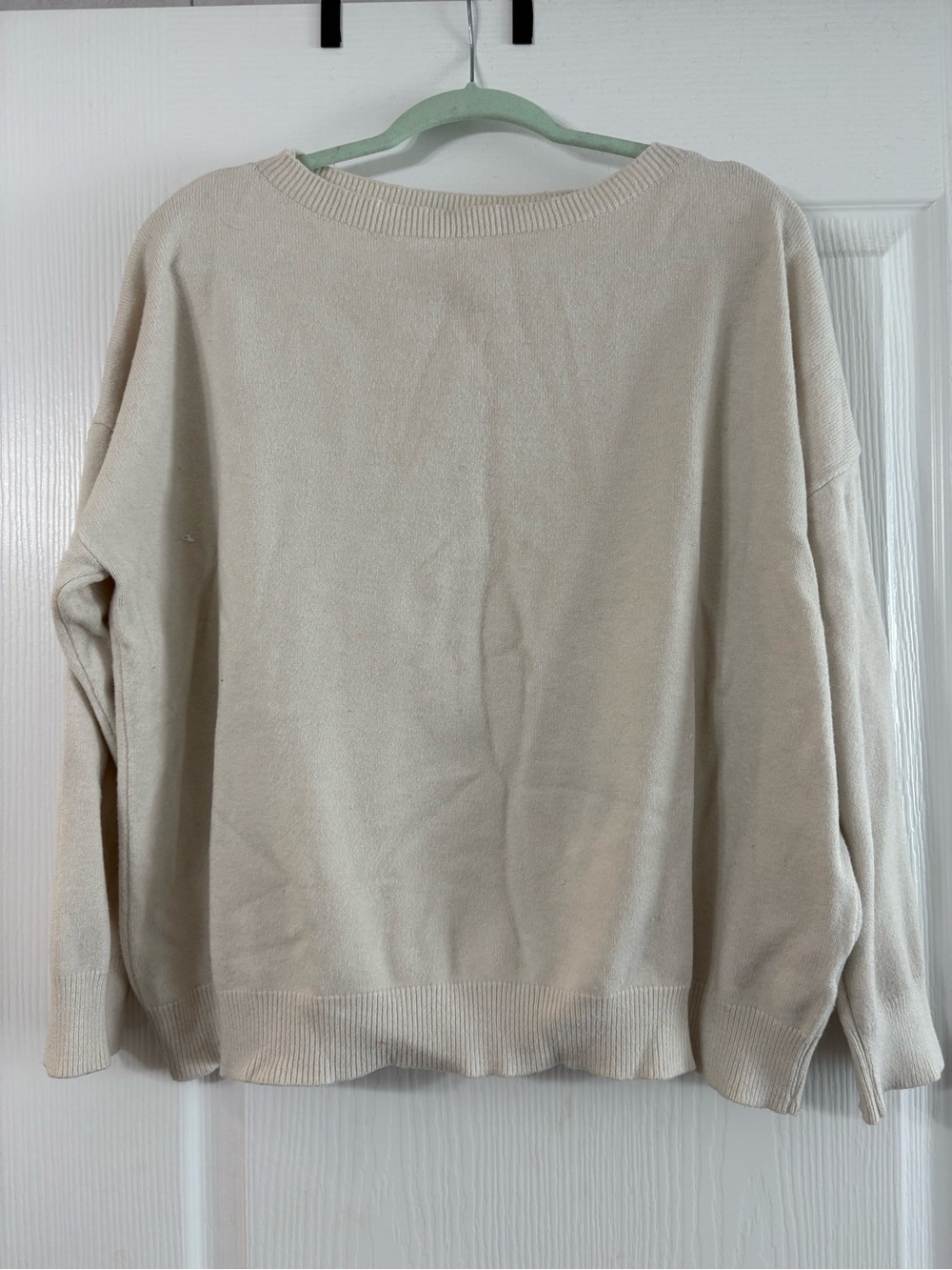 Classic Dolman Sleeve Ivory Sweater